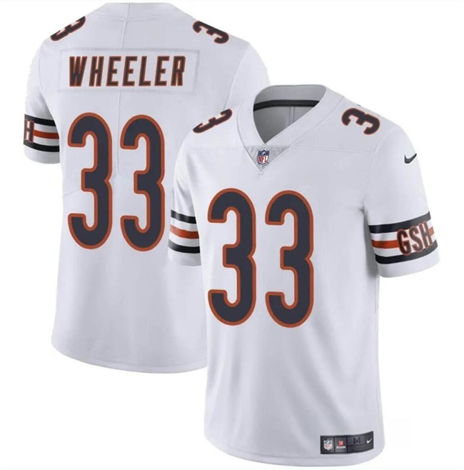 Men's Chicago Bears #33 Ian Wheeler White Vapor Football Stitched Jersey